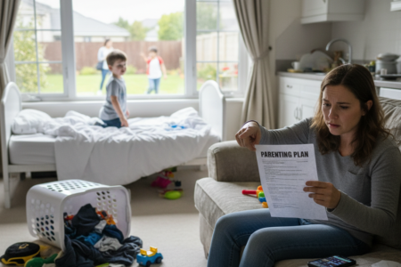 Coparenting plan violated