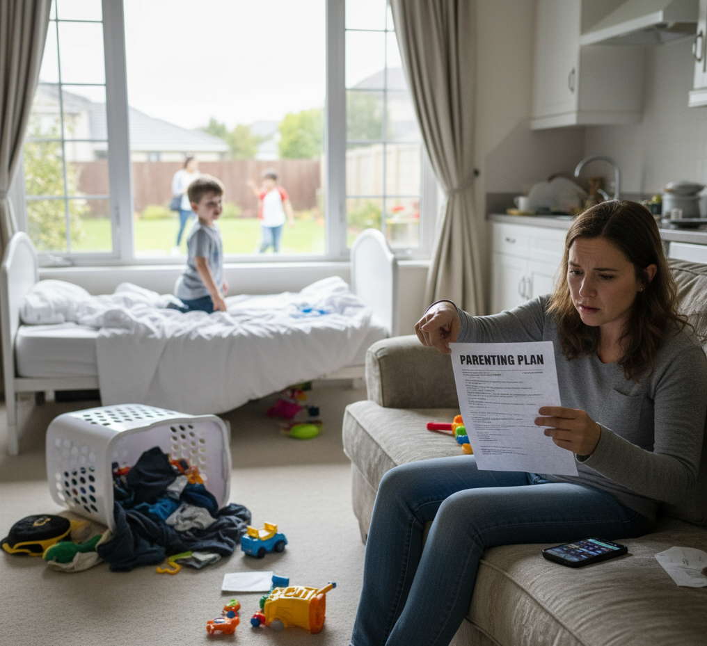 Coparenting plan violated